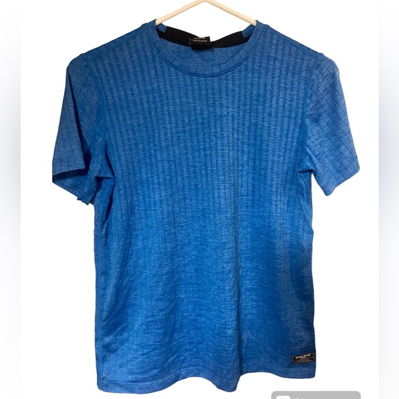 Athletic works blue pullover casual short sleeve tshirt Xl extra large 14 16 - Picture 1 of 6